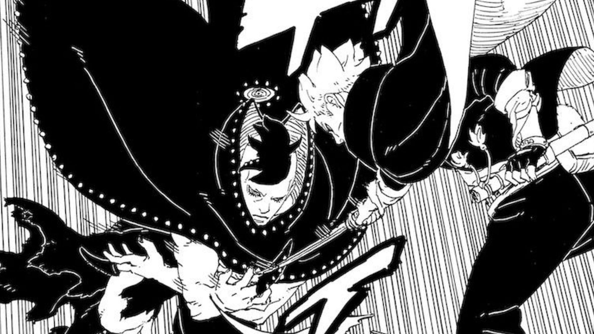 Jura and Boruto as seen in the manga (Image via Shueisha)